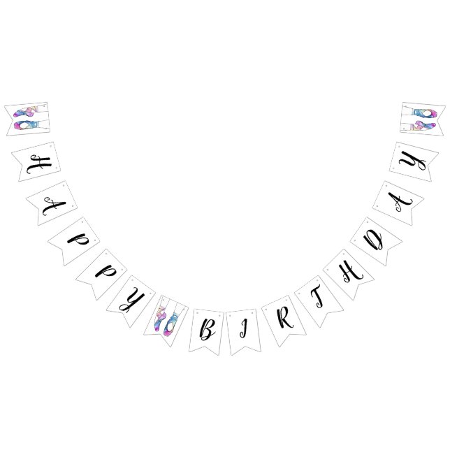 Bandeirinha Balé Ballerina Festa de aniversário (Todos)