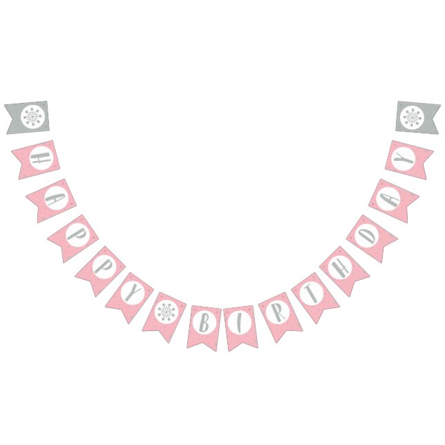 Bandeirinha Bandeirolas de Aniversário - Aniversário de Menina (Todos)