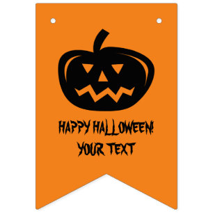 Bandeirinha Bandeirolas personalizadas de festa de Halloween c