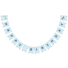 Bandeirinha Bandeja azul de Festa de aniversário Pawty Puppy