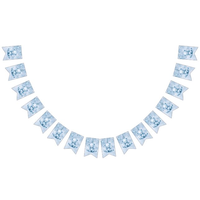 Bandeirinha Bandeja de rebordo do urso azul (Todos)