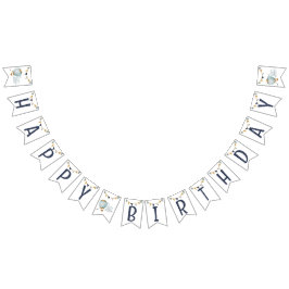 Bandeirinha Bandejas de Bunting Balão de Ar Quente Azul-Cria