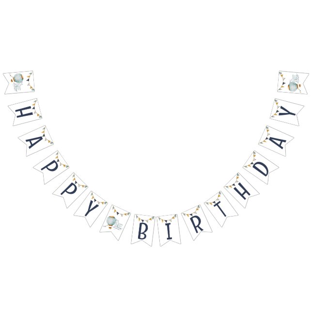 Bandeirinha Bandejas de Bunting Balão de Ar Quente Azul-Cria (Todos)