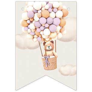 Bandeirinha Bandejas de Chá de fraldas do Urso