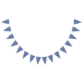 Bandeirinha Banderines effecto marmolado azul