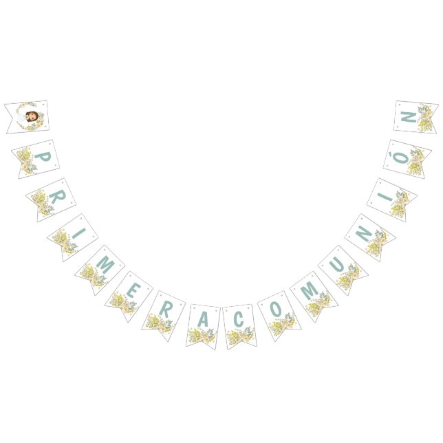 Bandeirinha banderines Primera Comunión GEORGIA (Todos)