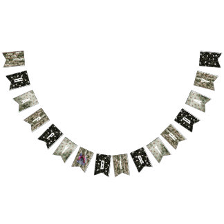 Bandeirinha Bando de Aniversário da Floresta Woodland