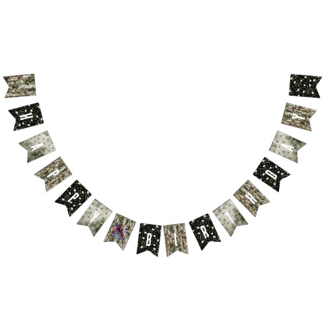 Bandeirinha Bando de Aniversário da Floresta Woodland (Todos)