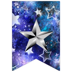 Bandeirinha Banheiras Festivas das Estrelas de Prata