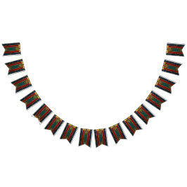 Bandeirinha Banner Africano Tradicional de Bunting