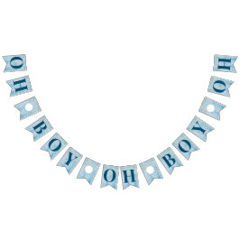 Bandeirinha Banner Chá de fraldas Azul