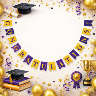 Bandeirinha Banner Colorido de “Parabéns” para Celebrações