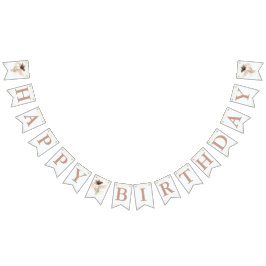 Bandeirinha Banner de aniversário da Fada do Jardim Magnético