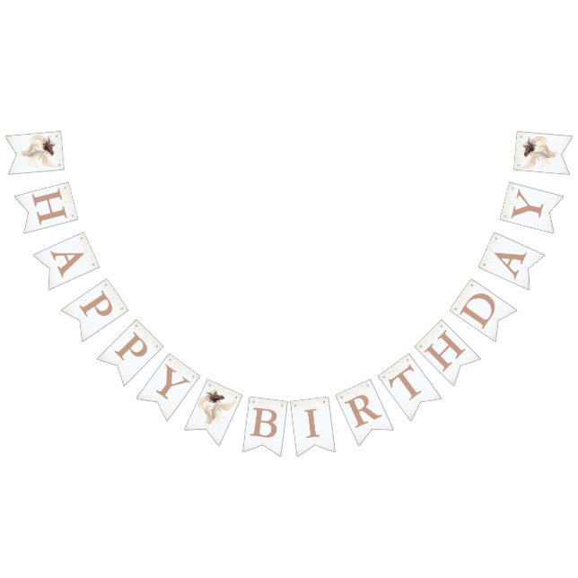 Bandeirinha Banner de aniversário da Fada do Jardim Magnético (Todos)