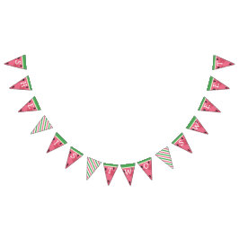 Bandeirinha Banner de Aniversário da Melancia