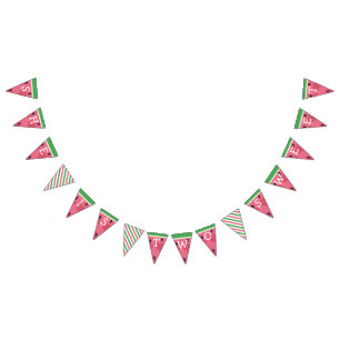 Bandeirinha Banner de Aniversário da Melancia