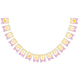 Bandeirinha Banner de Aniversário do Pato de Borracha | Pato r