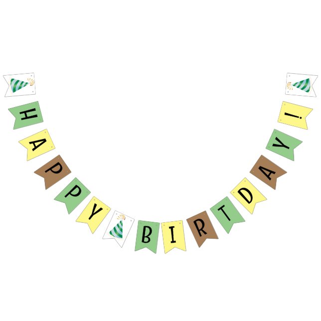 Bandeirinha Banner de aniversário feliz (Todos)