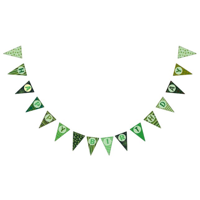 Bandeirinha Banner de aniversário feliz irlandês (Todos)