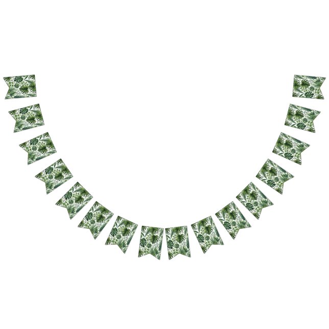 Bandeirinha Banner de bunda da selva tropical (Todos)