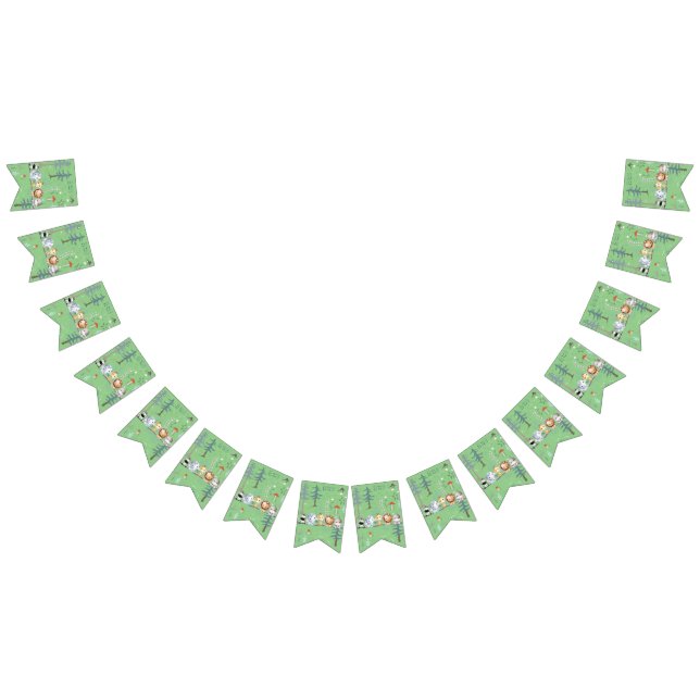 Bandeirinha banner de bunda das criaturas florestais (Todos)