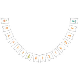 Bandeirinha Banner de bunda do Chá Rex do Dinossaur