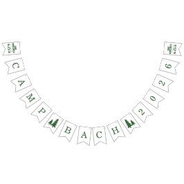 Bandeirinha Banner de bunda Green Weekend do Camp Bachelorette