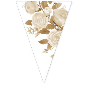 Bandeirinha Banner de bunda Rosa de casamento