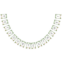 Bandeirinha Banner de bundas tropicais com Palmas Verdes e Vib