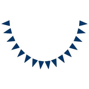 Bandeirinha Banner de Bunting Azul da Meia-Noite - Decoração d