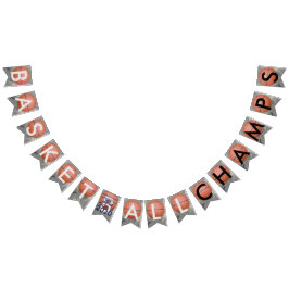 Bandeirinha Banner de Bunting Azul dos Campeões de Basquete