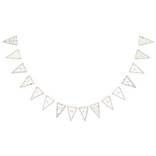 Bandeirinha Banner de Bunting - Bebê de boas-vindas