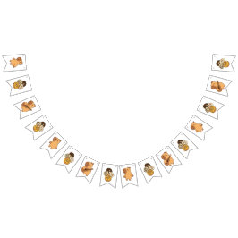 Bandeirinha Banner de Bunting Capybara | Festa de Animais Cujo