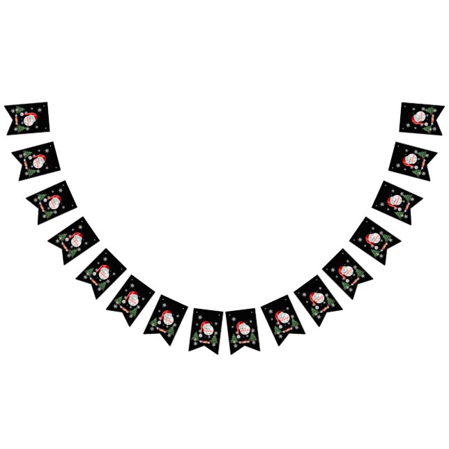 Bandeirinha Banner de Bunting da Coleção de Neve Feliz Natal (Todos)