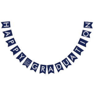 Bandeirinha Banner de Bunting da Escola Azul de Graduação Fe
