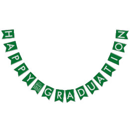 Bandeirinha Banner de Bunting da Escola Verde de Graduação