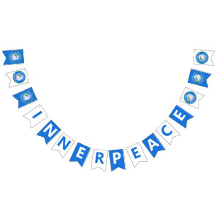 Bandeirinha Banner de Bunting da Paz - Acionado pela Paz Inter