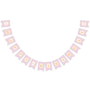 Bandeirinha Banner de Bunting da Princesa Real