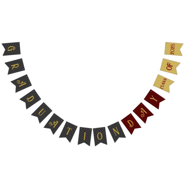 Bandeirinha Banner de Bunting Day 2025 - Classe de 2025 (Todos)