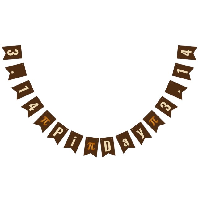 Bandeirinha Banner de Bunting Day 3.14 Pi (Todos)