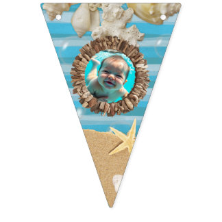 Bandeirinha Banner de Bunting de aniversário feliz personalizá
