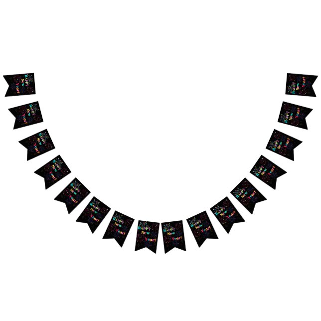 Bandeirinha Banner de Bunting de Celebração de felizes anos no (Todos)