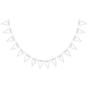 Bandeirinha Banner de Bunting de Partido de Triângulo Personal