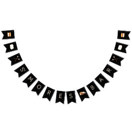 Bandeirinha Banner de Bunting do Bar S'mores