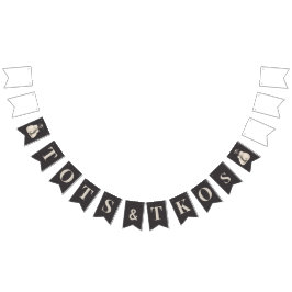 Bandeirinha Banner de Bunting do Chá de fraldas Tots & TKOs