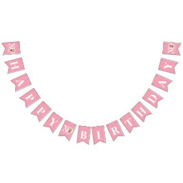 Bandeirinha Banner de bunting do feliz aniversário