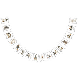 Bandeirinha Banner de Bunting do Halloween Bonito