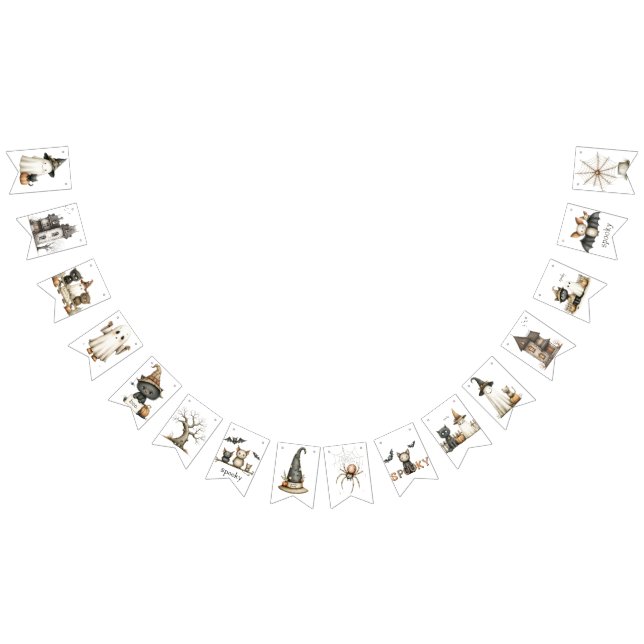 Bandeirinha Banner de Bunting do Halloween Bonito (Todos)