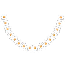 Banner de Bunting do Partido com uma fotografia de