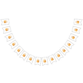 Bandeirinha Banner de Bunting do Partido com uma fotografia de